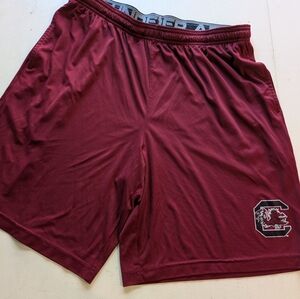 Gamecocks Under Armour Men's Garnet & Black Athletic Shorts Loose XL